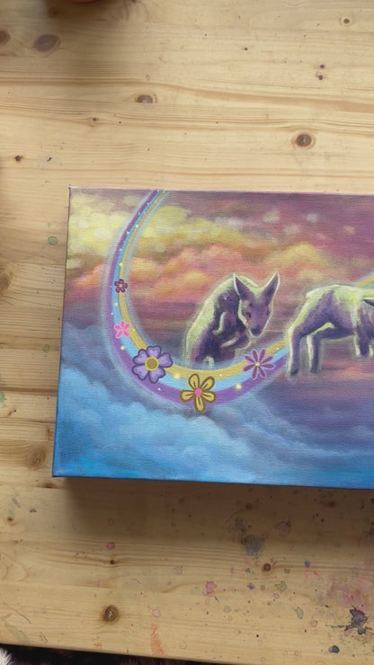 "Counting Sheep" Original Painting